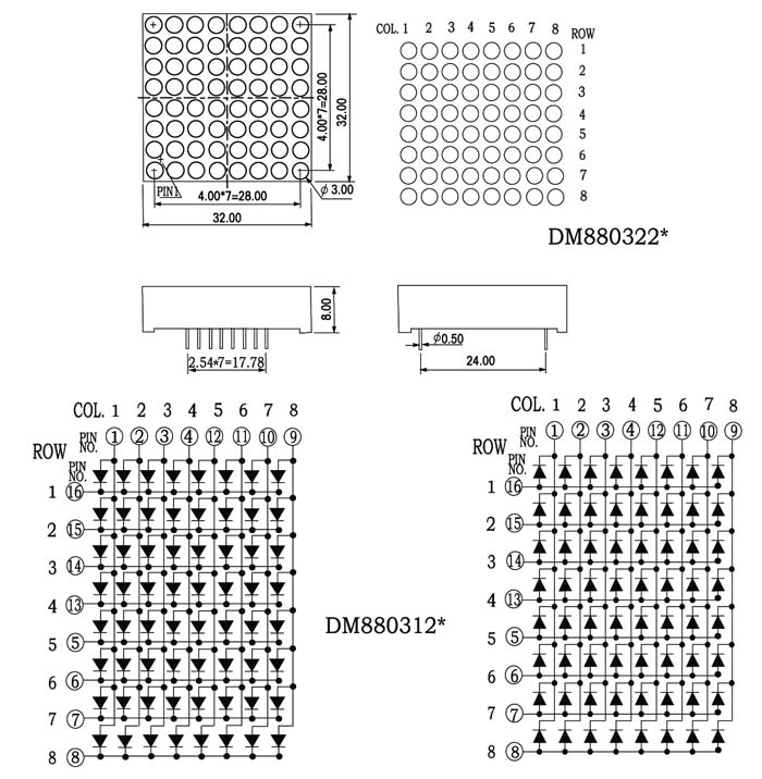 点阵显示器24